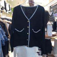ราคา เสื้อคลุมไหมพรม สไตล์เกาหลี สีพื้น กระดุมหน้า ทรงชาแนล (16059916601)