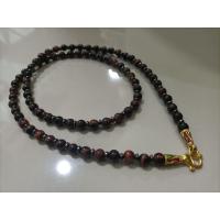 ราคา สร้อยคอหิน แขวนพระได้ 1 องค์ ขนาด26 คั่นเฮมาไทต์ หัวทอง สร้อยหินนำโชค หินมงคล เสริมดวงโชคลาภ ค้าขายปัง (10256996950)