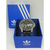 ราคา พร้อมส่ง นาฬิกาแฟชั่น ผช สายดำadidas ระบบเข็ม สกินลายตัวล้อคและสาย นาฬิกาข้อมือ ฟรีกล่อง RC136 (2751448159)