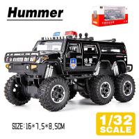 ราคา LEO 1 32 Hummer Police Car รถบรรทุกโมเดลรถยนต์ของเล่นอัลลอยโลหะหล่อขึ้นรูปสำหรับเด็กของเล่นยานพาหนะงานอดิเรกของสะสม (20868721894)