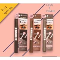 ราคา Kiss Beauty 2677 03 ดินสอเขียนคิ้ว4 มิติ liquid powder 2in1 eyebrow เนื้อเนียนแต่งง่าย ไม่จับเป็นก้อน สวยเป็นธรรมชาติ (19611128723)