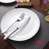 ราคา จานเซรามิก 10นิ้ว 6 ใบ ชุด ทรงตื้น ขาวครีม (1087142273)