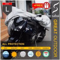 ราคา SABAI ผ้าคลุมมอเตอร์ไซค์ รุ่น GREAT OUTDOOR SIZE L BIG BIKE with Accessories ผ้าคลุมรถมอเตอร์ไซค์ ผ้าคลุมบิ๊กไบค์ Motorcycle CoverBig Bike Cover (491989)