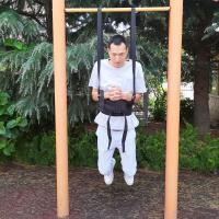 ราคา สายแขวนเข็มขัดสายรัดเอวสายเดี่ยวสายรัดแขวนเข็มขัดผ้าใบมีกระดูกสันหลังสำหรับใช้ในครัวเรือนไฮไลท์สายรัดยืดกระดูกเชิงกรานแบ หมอนรองกระดูกเคลื่อน เข็มขัดดึงแถบแนวนอนพร้อมเข็มขัดยืดเสริม (16883739771)