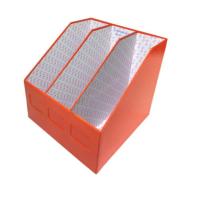 ราคา กล่องใส่แฟ้มปากตัด 3 ช่อง กระดาษแข็งอย่างดีหุ้มด้วยกระดาษอาร์ตลายผ้า (11629321760)