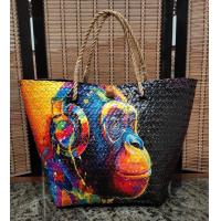 ราคา กระเป๋าสานกระจูดย้อมสี ลายเพ้นท์ทำด้วยมือ แฮนด์เมดทั้งชิ้น มีหลายขนาด (20715925662)
