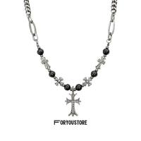 ราคา สร้อยคอโครมฮาร์ท พรีเมียม Chrome Hearts Necklace GD สร้อยโครมฮาร์ท (21292689817)