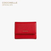 ราคา COCCINELLE กระเป๋าสตางค์ผู้หญิง รุ่น METALLIC สี RUBY (21008338559)