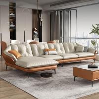 ราคา Bunise โซฟาหนังแท้ โซฟาสำนักงาน 5ที่นั่ง มีพนักพิง เบาะนุ่ม โซฟาหรูหรา ห้องรับแขก Room R1011 342 x 95 x 83CM (20045874504)