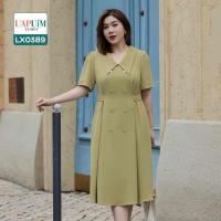 ราคา LX0389 ชุดเดรส สาวอวบ เดรสแขนสั้น เนื้อผ้ามีน้ำหนัก มีซับด้านในทั้งตัว กระดุมด้านหน้าหลอก มีซิปด้านหลัง เสื้อผ้าพลัสไซส์ เสื้อผ้าสาวอวบ คุณภาพพรีเมี่ยม ชุด เดรส สาว อวบ ชุด เดรส คน อ้วน (19804965801)