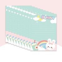 ราคา ชุดกระดาษซองจดหมายการ์ตูนหมีและกระต่ายน่ารัก10ชิ้น (16994269819)