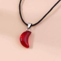 ราคา hotx DT Stone Pink Hexagonal Column Pendant Necklaces Leather Chain Necklace (19790812181)