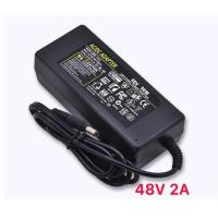 ราคา 48V 2A AC to DC Power Adapter Converter 5 5 2 5mm Black (631718046)