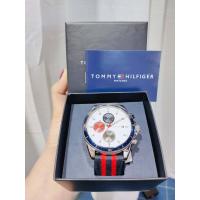 ราคา นาฬิกาข้อมือ ผู้ชาย ผู้หญิง Tommy Hilfiger Analogue Multifunction Quartz Watch for Men with Red and Blue Nylon Strap TD TH1792035 นาฬิกาข้อมือผู้ชายTommy ขนาดหน้าปัด 44 มม ส่งฟรี (17282407168)