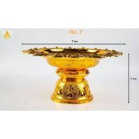 ราคา พานโตกลายไทย พลาสติก สีเงิน สีทอง No 7 8 10 12 14 16 สังฆภัณฑ์ พานเงิน พานทอง พานโตกอย่างดีคุณภาพดี (3556264532)