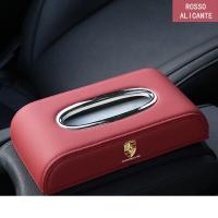 ราคา Porsche เคสหนังพรีเมี่ยมใส่ที่ใส่ทิชชู่รถยนต์สำหรับ Porsche Panamera 987 Cayenne 958 911อุปกรณ์เสริมรถยนต์ (19660044868)