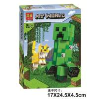 ราคา ของเล่นบล็อคก่อสร้างสำหรับเด็กจากใช้ได้กับเลโก้ Minecraft HJFGF Minecraft Creeper และ Ocelot (20335069143)