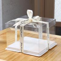 ราคา กล่องเค้กใสทรงสูง สี่เหลี่ยม กล่องเค้กฝาใส กล่องเค้กเกาหลี (5198258869)