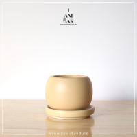 ราคา กระถางเซรามิกทรงกลม ปากเล็ก มินิมอล (16170339068)