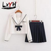 ราคา LXYH COSER KING ชุดนักเรียน ญี่ปุ่น Japanese School Uniform Costume ฤดูร้อนแขนสั้นชุดผู้หญิงแขนยาว Novelty Sailor Uniforms Cosplay Costumes (1725882204)