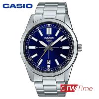 ราคา Casio Standard นาฬิกาข้อมือสุภาพบุรุษ สายแสตนเลส รุ่น MTP VD02D 2EUDF สีเงิน หน้าปัดน้ำเงิน (11144484122)