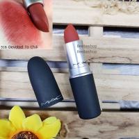 ราคา ลิปสติก Mac Powder Kiss Lipstick 3g สี Have A Good Day Stay Curious Devoted To Chili (21049327614)