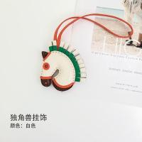 ราคา suitable for Hermes minievelyne hand stitched Pegasus high end leather pony bag pendant bag ornaments Rodeo keychain (20053915074)