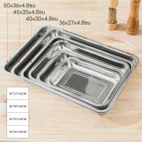 ราคา miyagae ถาดอาหาร สเตนเลส ถาดเหลี่ยม สเตนเลส ถาดอาหารไม่เป็นสนิม ถาดเหลี่ยมตื้น ถาดสแตนเลส ราคาต่อใบ (19740147019)