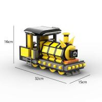 ราคา Choo Choo Charles บล็อกตัวต่อแมงมุมรถไฟน่ากลัวเกมรถโรงเรียนสีเหลืองหุ่นยนต์ Mecha ตุ๊กตาของเล่นสัตว์อิฐของเล่น (19693961322)
