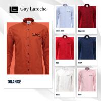 ราคา Guy Laroche เสื้อเชิ้ตคอจีนสีพื้น รุ่นขายดี DAC6260P3 (20793325859)