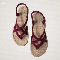 ราคา ส่งเร็วพิเศษ รองเท้าแตะคีบรัดส้นผ้าพื้นโฟม (13461604183)