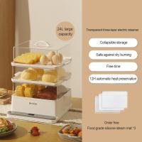 ราคา Ankale ขนมปังเครื่องพ่นไอน้ำไฟฟ้านึ่งผักนึ่งอัตโนมัติซาลาเปากรงหม้อนึ่งไอน้ำขนาดใหญ่สามชั้นขนาดเล็กอเนกประสงค์สำหรับใช้ในครัวเรือน (20147903819)