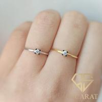 ราคา แหวนเพชรแท้ ทองแท้ แหวนชู เล่นไฟ น้ำดี แหวนมินิมอล (17007849694)