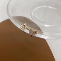 ราคา earika earrings pink blue gem soul star cuff ต่างหูหนีบหัวใจ ดาว มีให้เลือกสองสี (7392143451)