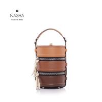 ราคา NASHA MADE IN MARS Pinto Limited Café กระเป๋าทรงปิ่นโต (2029844760)