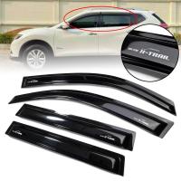 ราคา กันสาดประตู คิ้วกันสาด รุ่น นิสสัน เอ็กซ์เทรล NISSAN X TRAIL ปี 2015 2019 สีดำเงา โลโก้ขาว 4 ชิ้น (10404483002)