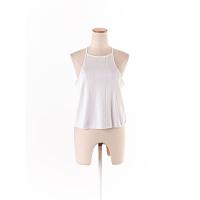 ราคา Zara เสื้อแขนกุดสีขาวเว้าแขนลึก ผ้ายืดลายแนวตั้ง ป้ายแบรนด์ระบุไซส์ M Preloved (20614509460)