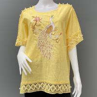 ราคา เสื้อปักลายสวยๆ ใส่สบาย ระบายอากาศดี คุณภาพดี (15467986827)