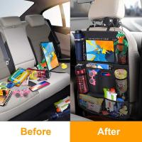 ราคา ZB กระเป๋าเก็บของหลังเบาะ มีช่องใส่ ipad ที่ใส่ของหลังเบาะรถอเนกประสงค์ เก็บของในรถ Car seat back (18200120960)