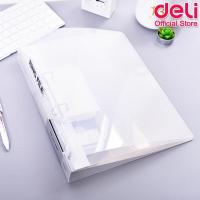 ราคา Deli แฟ้มสันห่วงพลาสติกใส A4 แบบ 2 ห่วง Ring Binder 5381แฟ้มสันห่วงใส แฟ้มสองรู อุปกรณ์สำนักงาน เครื่องเขียน (20669846659)