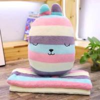 ราคา ราคาส่งไปเลย ตุ๊กตาหมอนผ้าห่มคราฟซุกมือได้ ผ้าห่มเย็บด้นขอบ (9224493487)