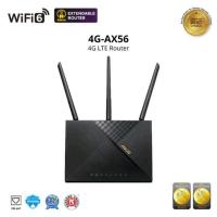 ราคา ASUS 4G AX56 Cat 6 300Mbps Dual Band WiFi 6 extendable AX1800 LTE RouterCaptive portalAiProtection Classic network sec (21021489005)