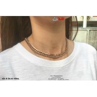 ราคา สร้อยคอชิดคอ Rosegold โรสโกลด์ พิ้งโกล ลายกลมคู่8มิล สแตนเลสแท้100 stainless 316l สร้อยคอโซ่ Hiphop necklace allacc (2515038170)