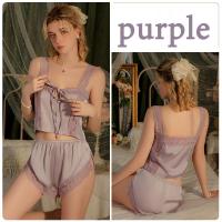 ราคา ชุดนอนเช็กซี่ๆ ชุดนอนไม่ไเนอน ชุดนอนผ้าซาตินสองชิ้น ส่งไวจากไทย1 3วัน H9179 (20744685504)