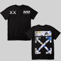ราคา Thailand Off OW White Men Women T shirts Black White Colour Short Sleeve T shirts Tees Clothing summer t shirt แฟชั่นแขนสั้นผ้าฝ้าย (20026261162)