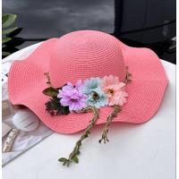 ราคา Hats Shop9 หมวกสานปีกกว้าง แต่งคาดดอกไม้ หมวกแฟชั่นหญิง สินค้าพร้อมส่ง C057 (19755959921)