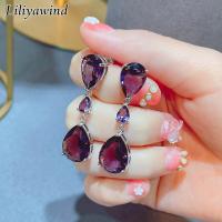 ราคา Liliyawind ต่างหูแฟชั่นผู้หญิงสีชมพูทรงหยดน้ำ A8 (12070672515)