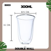 ราคา NEW แก้ว แก้วน้ำ แก้วน้ำราคาถูก แก้วน้ำใส DOUBLE WALL Glass ขนาด 80 400ML แก้วน้ํา แก้วกาแฟเซรามิค แก้วกาแฟ 2 ชั้น แก้วสองชั้น (21036392827)
