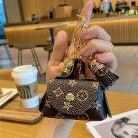 ราคา กระเป๋าหนังใบเล็กมินิน่ารักกระเป๋าใส่เหรียญกระเป๋าใส่หูฟังกระเป๋าเก็บของที่ห้อยแบบเก่ากระเป๋าใส่บัตรกุญแจกระเป๋าใส่กุญแจผู้หญิง (20503181588)