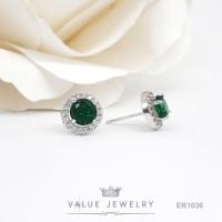 ราคา Value Jewelry ER0128 กว้าง1cmยาว1cm เครื่องประดับเพชรCZ เกรดพรีเมี่ยม หนีบ ห่วง ระย้า คริสตัล เพชร สร้อยข้อมือ สร้อยคอ แหวน (5643102054)